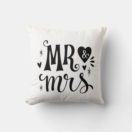 Coussin M. et Mme - Cadeau romantique souvenir (Recto)