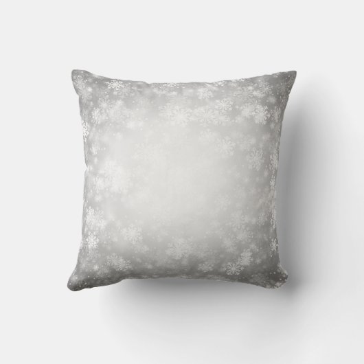 Coussin M. et Mme élégants Favor Silver de mariage d'hiver (Verso)