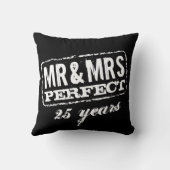 Coussin M. et Mme faits sur commande carreau (Verso)