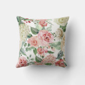 Coussin M. et Mme Mariage Keepsaké Rose d'aquarelle (Verso)