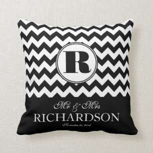 Coussin M. et Mme modernes audacieux Personalized de