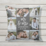 Coussin M. et Mme Multi-photo mariage cadeau familial<br><div class="desc">Multi photo M. et Mme mariage cadeau familial. mariage idéal,  nouvelle maison,  anniversaire,  anniversaire ou cadeau de Noël. Une façon amusante de montrer toutes vos belles photos.</div>