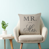 Coussin M. et Mme Throw Pillow (Chaise)
