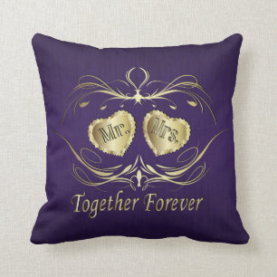Coussin M. et Mme Together Forever personnalisent