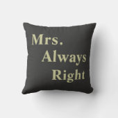 Coussin M. et Mme Wedding Couple Pillows (Verso)