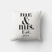 Coussin M. & Mme Cadeau personnalisé d'année (Recto)