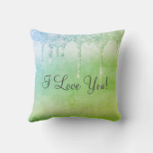 Coussin M. & Mme Green Parties scintillant Keepsaké Élégan (Verso)