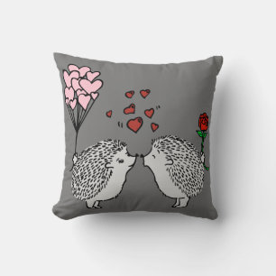 Coussin M. & Mme Hedgehog Célébrer la Saint-Valentin