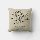 Coussin M&Mme.Linge personnalisé (Recto)