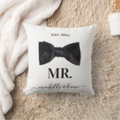 Coussin M. & Mme Mariage noir et blanc (Couverture)