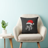 Coussin M. Mme Santa Pillow | Cadeau de Noël pour couples (Chaise)