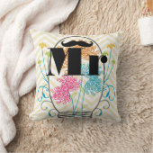 Coussin M. Mustache Pale Yellow Zig Zag Mason Jar (Couverture)