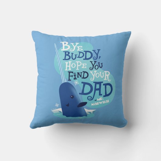 Coussin M. Narwhal | Par Buddy, J'Espère Que Vous Trouvere (Verso)
