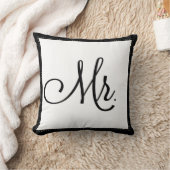 Coussin "M." noir et blanc coussin, personnalisé sur le do (Couverture)