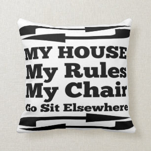 Coussin Ma Chambre Mon Règlement Ma Présidence