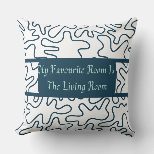 Coussin Ma Chambre Préférée Est Le Salon (Recto)