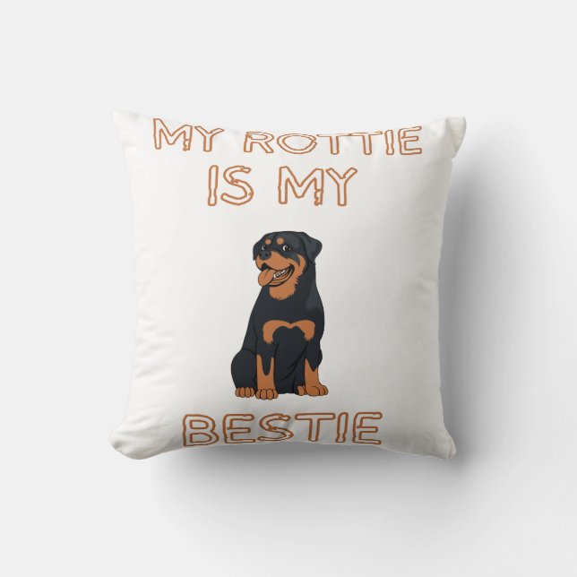 Coussin ma cravate est ma bestie (Recto)