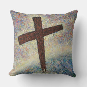 Coussin Ma croix (peinture à l'huile originale)