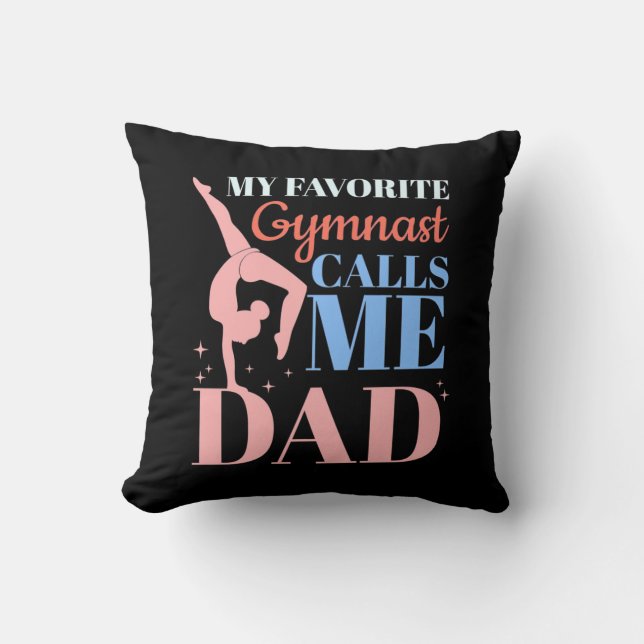 Coussin Ma Gymnaste Favorite M'Appelle Papa (Recto)