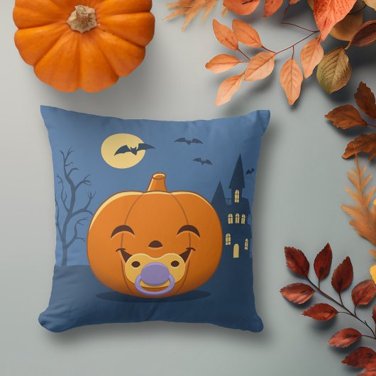 Coussin Ma première citrouille de suceur d'Halloween