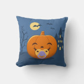 Coussin Ma première citrouille de suceur d'Halloween (Recto)