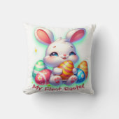 Coussin Ma première Pâques pour les filles | (Recto)
