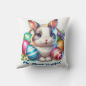 Coussin Ma première Pâques pour les garçons | (Verso)