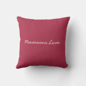 Coussin Macarons Arc-En-Ciel Cute En Aquarelle (Verso)