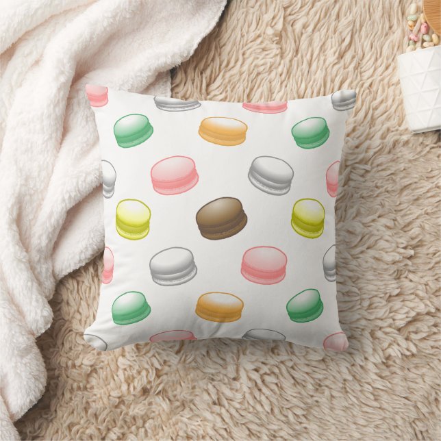 Coussin Macarons colorés (Couverture)