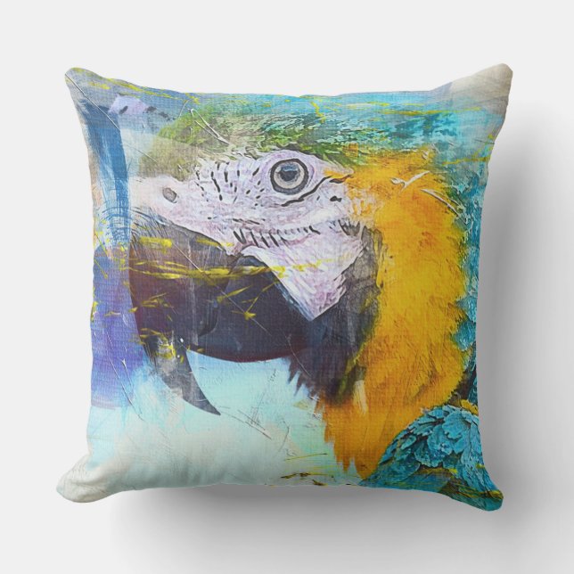 Coussin Macaw (Recto)