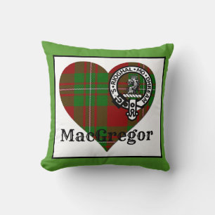 Coussin MacGregor Tartan Coeur & Crest Jeu d'oreiller