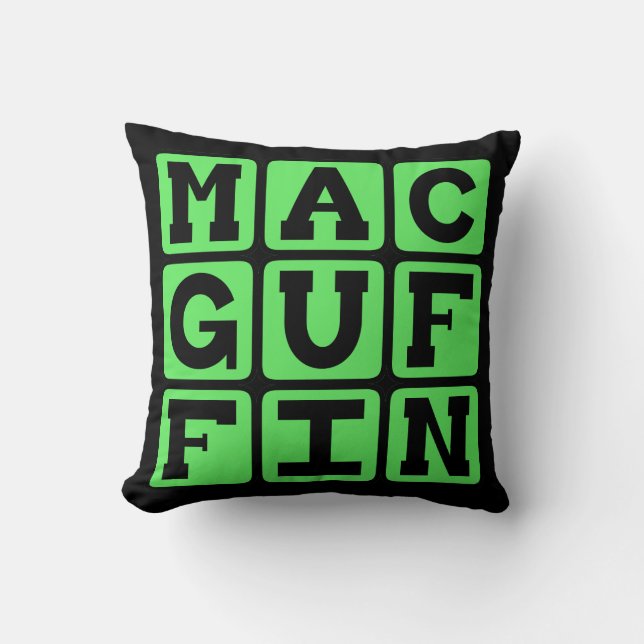 Coussin MacGuffin, Faussaire Littéraire (Recto)