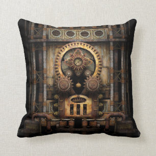 Coussin Machine infernale de Steampunk