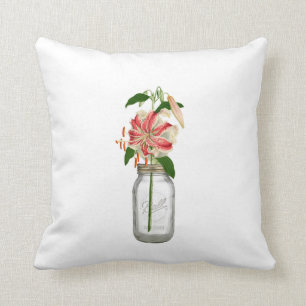Coussin Maçon de pot de l'ONU de dans de fleur de lis