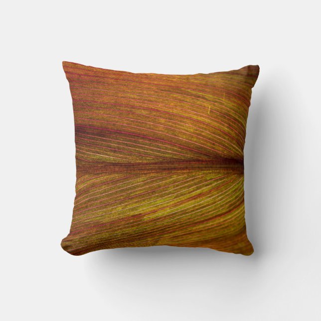 Coussin Macro botanique feuille nature texture (Recto)