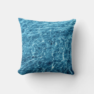 Coussin Macro Bubbling Blue Sea Photo