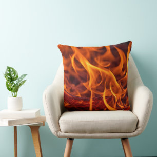 Coussin macro Flamme d'incendie