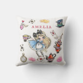 Coussin Mad Hatter Tea Time Cartoon Character Pillow (Verso)