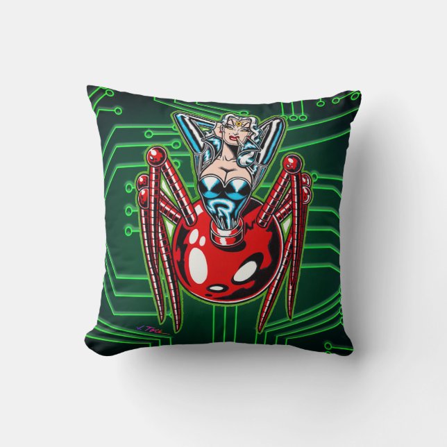 Coussin Madam Mechanism™/Mecha Spider (Recto)