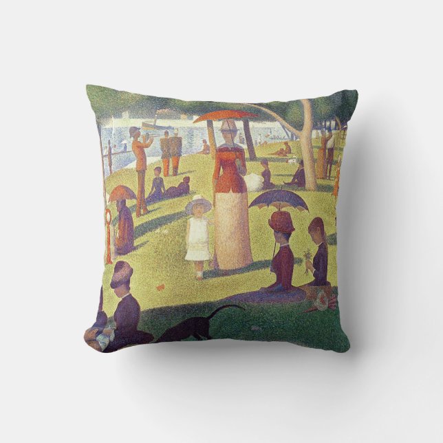 Coussin Madame dans le carreau orange (Recto)