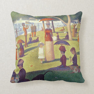 Coussin Madame dans le carreau orange