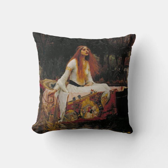 Coussin Madame de Shalott (Recto)