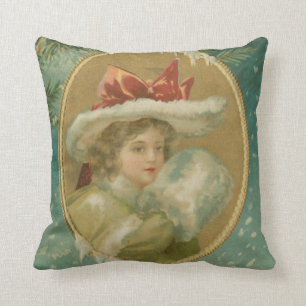 Coussin Madame victorienne vintage de Noël