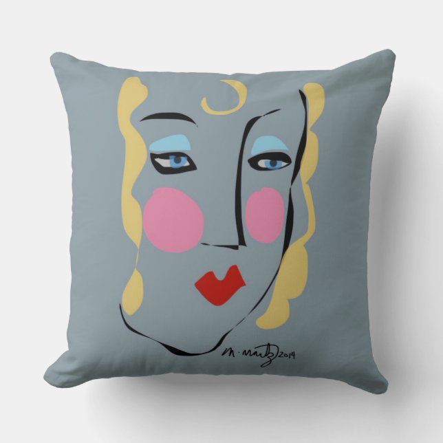 Coussin Madeleine était folle pour Matisse (Recto)