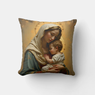 Coussin Madone et bébé Jésus 3