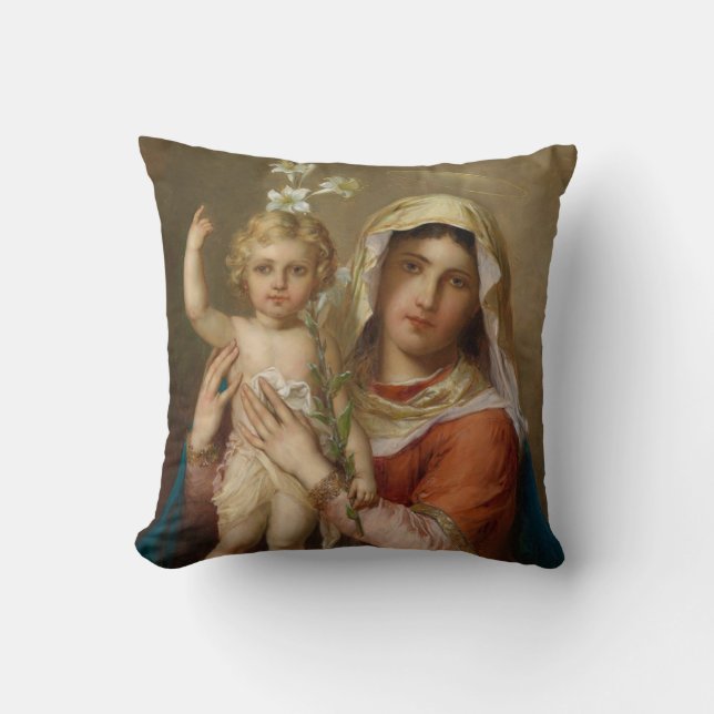 Coussin Madone et Enfant (Recto)