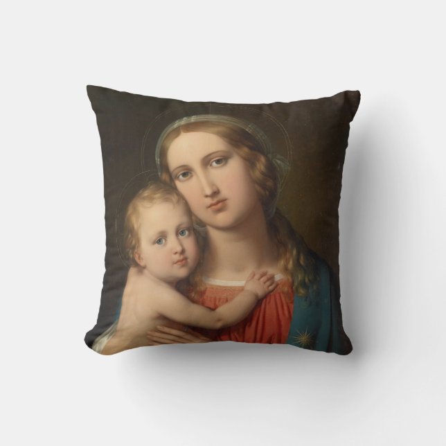 Coussin Madone et Enfant (Recto)