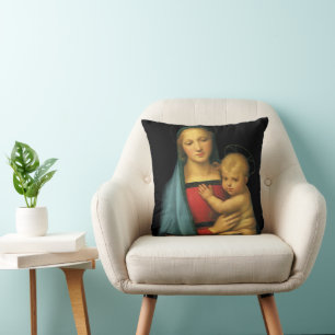 Coussin Madonna And Child, Madonna del Granduca par Raphae
