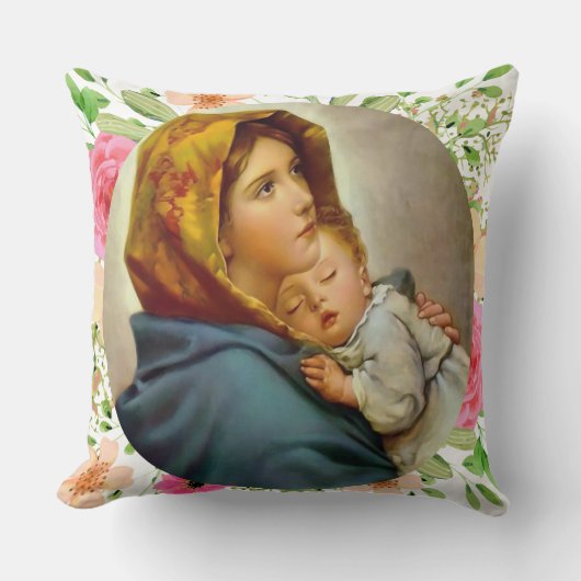 Coussin Madonna des rues Sainte Marie Madonnine (Recto)