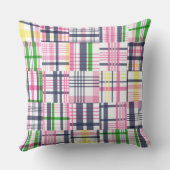 Coussin Madras rose estivale (Verso)